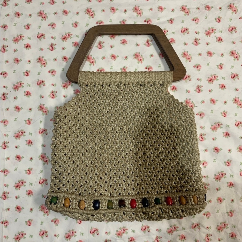 Boho style woven bag